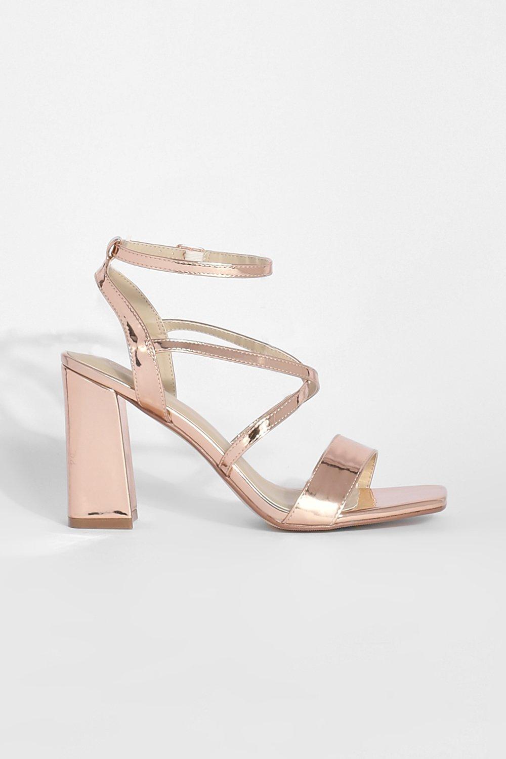 Sandale à talon rose gold online